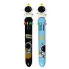 Ручка шариковая автоматическая 10-ти цветная, стержень 0,7 мм, "Астронавт", МИКС - фото 319922550