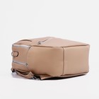 Рюкзак женский из искусственной кожи на молнии, 4 кармана, сумка, цвет бежевый - Фото 4