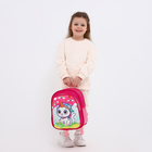 Рюкзак детский на молнии, 3 наружных кармана, цвет розовый - фото 9540514