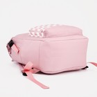 Рюкзак школьный из текстиля, 5 карманов, цвет розовый - Фото 3