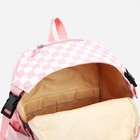 Рюкзак школьный из текстиля, 5 карманов, цвет розовый - Фото 4