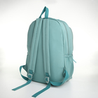 Рюкзак школьный из текстиля, 3 кармана, цвет бирюзовый - фото 7101090