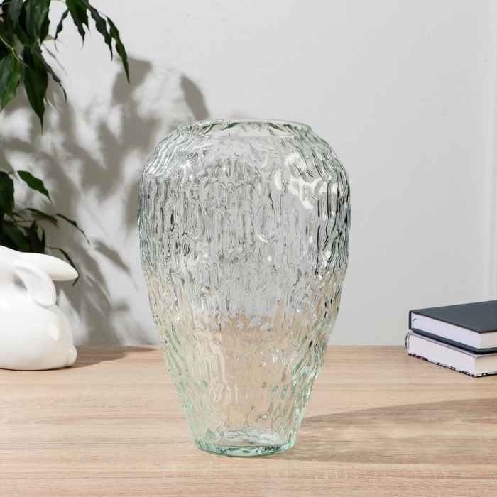 Ваза «Линда», 28×17 см, d=11 см, стекло, прозрачная - Фото 1