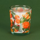 Новогодняя свеча в стакане «Теплых дней», аромат мандарин - Фото 3