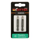 Бита Ritter Diamond PS20122055, алмазное покрытие, сталь S2, PZ2 х 50 мм, по 2 шт. - фото 24629611
