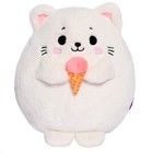 Мягкая игрушка «Котик с мороженым», 35 см - фото 729425