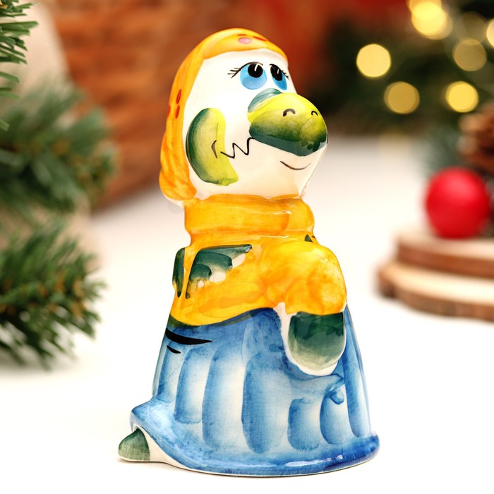 Сувенир "Дракошка в Сарафане", фарфор, 10 см - Фото 1