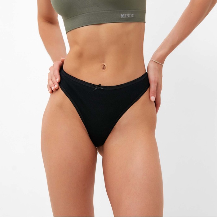 Трусы женские стринги, цвет чёрный (Nero), размер 46 (M) - Фото 1