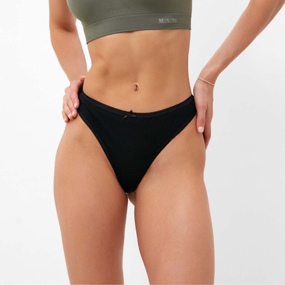 Трусы женские стринги MiNiMi, цвет чёрный (Nero), размер 48 (L)