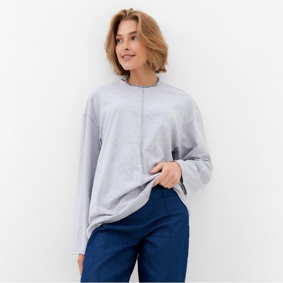 Лонгслив женский MINAKU: Basic line, серый, размер 50