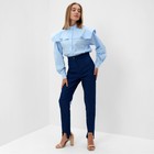 Брюки женские джинсовые MINAKU: Jeans Collection цвет синий, размер 42 - Фото 4