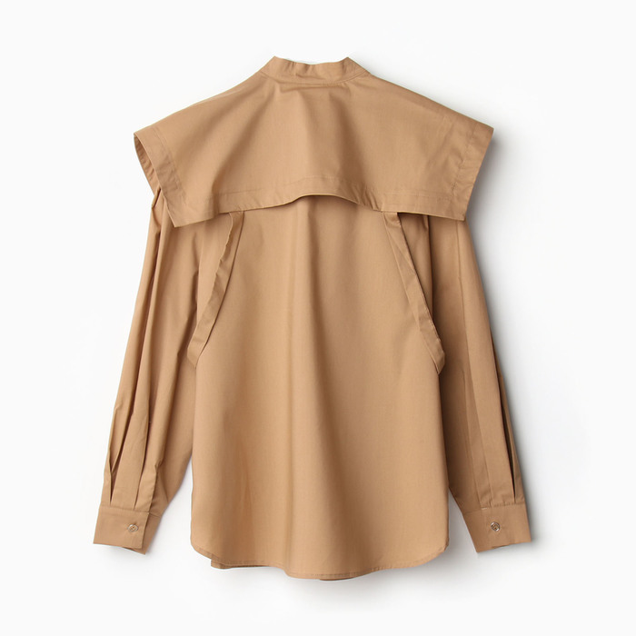 Блузка женская MINAKU: Casual Collection цвет бежевый, р-р 42