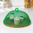 Крышка - сетка для продуктов Доляна «Вкус», d=30 см, зелёная - Фото 4