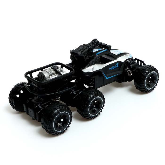 Джип радиоуправляемый «Пикап», 1:16, стреляет ракетами, эффект дыма, акб, цвет чёрный 65641