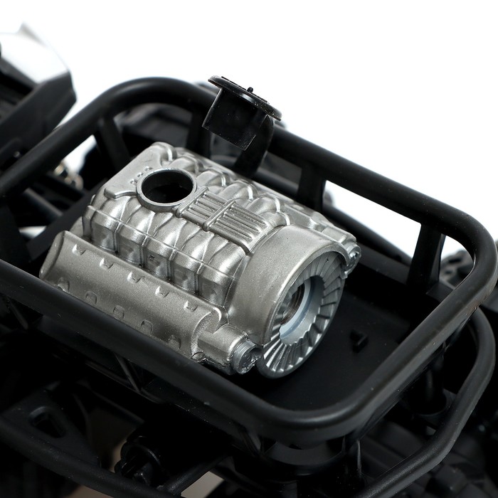 Джип радиоуправляемый «Пикап», 1:16, стреляет ракетами, эффект дыма, акб, цвет чёрный 65641