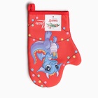 Варежка-прихватка «Доляна. Дракон», 20×28 см, 35% хлопок, 65% п/э, ватин 250 г/м² 9605999