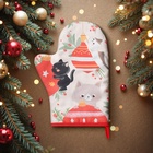 Варежка - прихватка новогодняя «Доляна. Игривого праздника», 20×28 см, ватин 250 г/м² - Фото 1