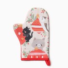 Варежка - прихватка новогодняя «Доляна. Игривого праздника», 20×28 см, ватин 250 г/м² - Фото 2