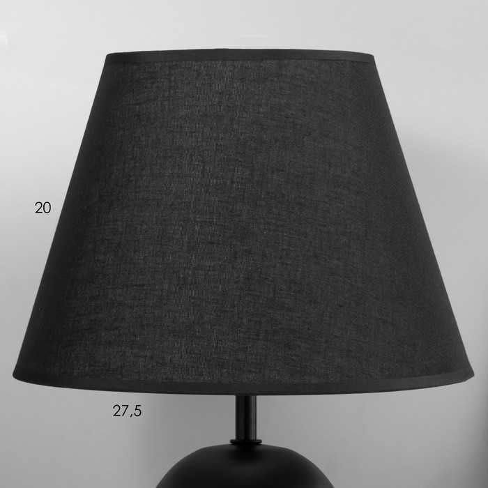 Настольная лампа "Бирма" E14 40Вт черный 27х27х42 см RISALUX - фото 1906346457