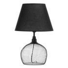 Настольная лампа "Лофт" E27 40Вт черный 22х22х41 см RISALUX - фото 22514416