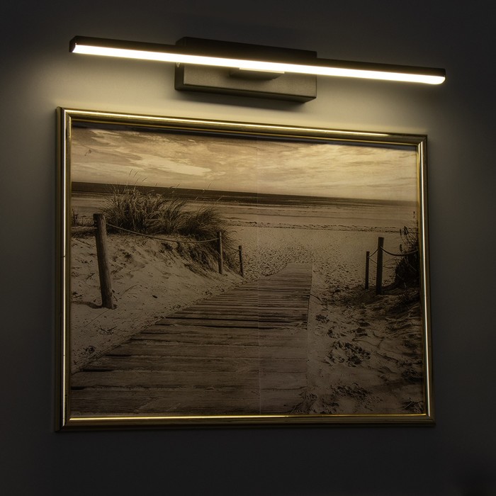 Подсветка для картин и зеркал "Бернс" LED 8Вт 4000К чёрный 40х7х5 см