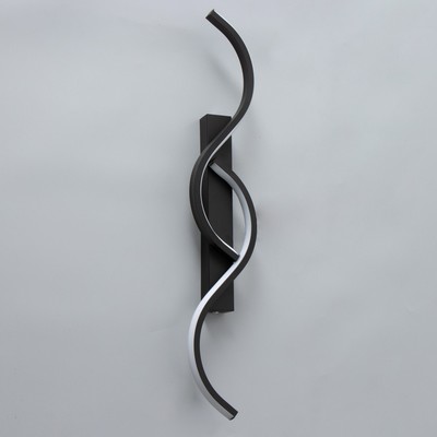 Бра «Сейша» LED 13 Вт 6000К чёрный 60×8 см