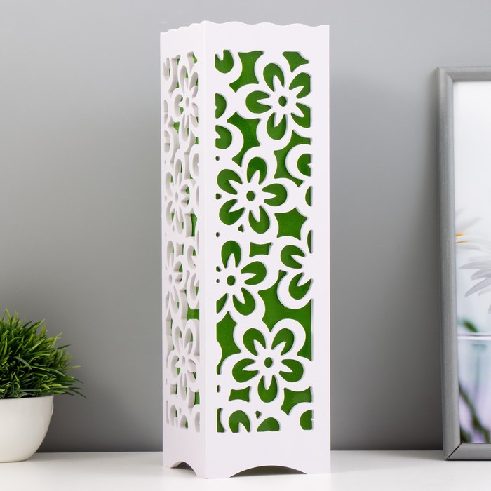 Ночник «Цветы» LED от батареек 3хААА USB зеленый 10×10×23 см RISALUX - Фото 1