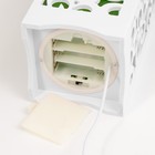 Ночник «Цветы» LED от батареек 3хААА USB зеленый 10×10×23 см RISALUX - Фото 5