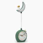 Часы - будильник с подсветкой "Полумесяц" детские, 2 режима, циферблат d-9 см, 9.8 х 31.5 см - Фото 3