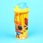 Бутылка детская «Ми-Ми-Мишки» с петлей, 400 мл., цвет оранжевый - Фото 2