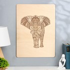 Панно настенное "Слон" 360 х 480 мм - фото 7333452