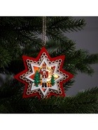 Ёлочная игрушка «Звезда с щелкунчиком», 10×10 см, 1 LED, от батареек, свечение тёплое белое - Фото 4