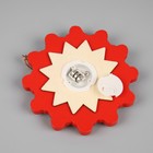 Ёлочная игрушка «Снежинка со снеговиком», 10×10 см, 1 LED, от батареек, свечение тёплое белое - Фото 4