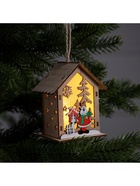 Ёлочная игрушка «Олень», 11×9.5×6.8 см, 1 LED, от батареек, свечение тёплое белое - Фото 4