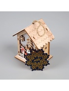 Ёлочная игрушка «Олень», 11×9.5×6.8 см, 1 LED, от батареек, свечение тёплое белое - Фото 7