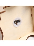 Светодиодная фигура «Снеговик в лесу» 13.5×19×13.5 см, дерево, батарейки LR1130×3, свечение тёплое белое - фото 119635090