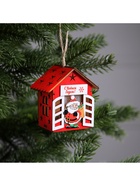 Ёлочная игрушка «Дед Мороз с подарками», 8×7×6 см, 1 LED, от батареек, свечение тёплое белое - Фото 5