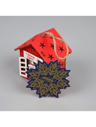 Ёлочная игрушка «Дед Мороз с подарками», 8×7×6 см, 1 LED, от батареек, свечение тёплое белое - Фото 7