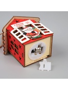 Ёлочная игрушка «Дед Мороз с подарками», 8×7×6 см, 1 LED, от батареек, свечение тёплое белое - Фото 6