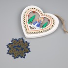 Ёлочная игрушка «Снегурочка», от батареек, свечение тёплое белое - фото 22514816