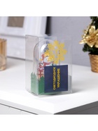 Светодиодная фигура под куполом «Снеговик» 6×10×6 см, дерево, батарейки LR1130×3 ( в комплекте), свечение тёплое белое - фото 68118397