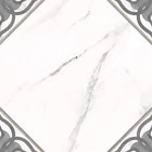 Керамогранит Gretta узоры белый рельеф 29,8x29,8 (в упаковке 1,06 м2) - фото 301192906