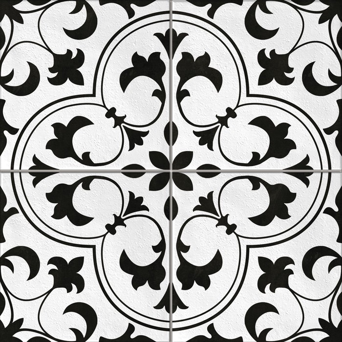 Керамогранит Sevilla пэчворк белый рельеф 42x42 (в упаковке 1,58 м2) - Фото 1
