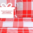 Постельное бельё евро LoveLife Square, сатин - Фото 4