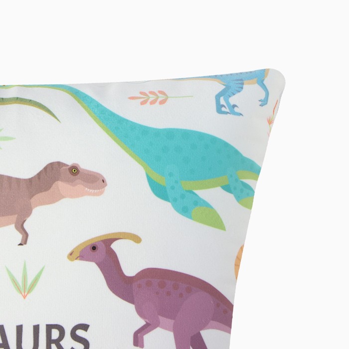Подушка декоративная Этель "Dinosaurs" 40*40см, велюр - фото 1885726926