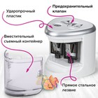 Точилка электрическая 2 отверстия BRAUBERG DUAL, питание от 4 батареек АА, белая 270580 - фото 24551610