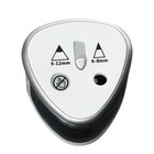 Точилка электрическая 2 отверстия BRAUBERG DUAL, питание от 4 батареек АА, белая 270580 - фото 24551600