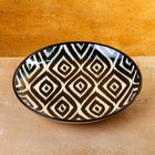 Ляган круглый Риштанская керамика 28см, Атлас - Фото 2