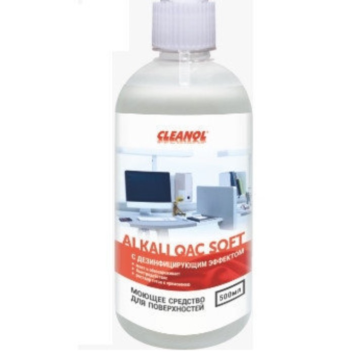 Моющее средство для поверхностей Cleanol Alkali QAC Soft, концентрат, канистра, 1 кг