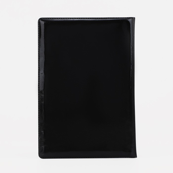 Обложка для паспорта "Хаски", 9,5*0,5*13,5, черный